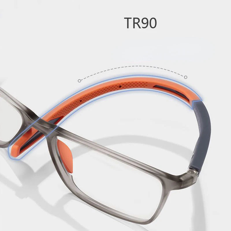 Ultra-Light Anti-Blue Light Reading Glasses for Men & Women – TR90 Sport Design, Up to +4.0 Diopters