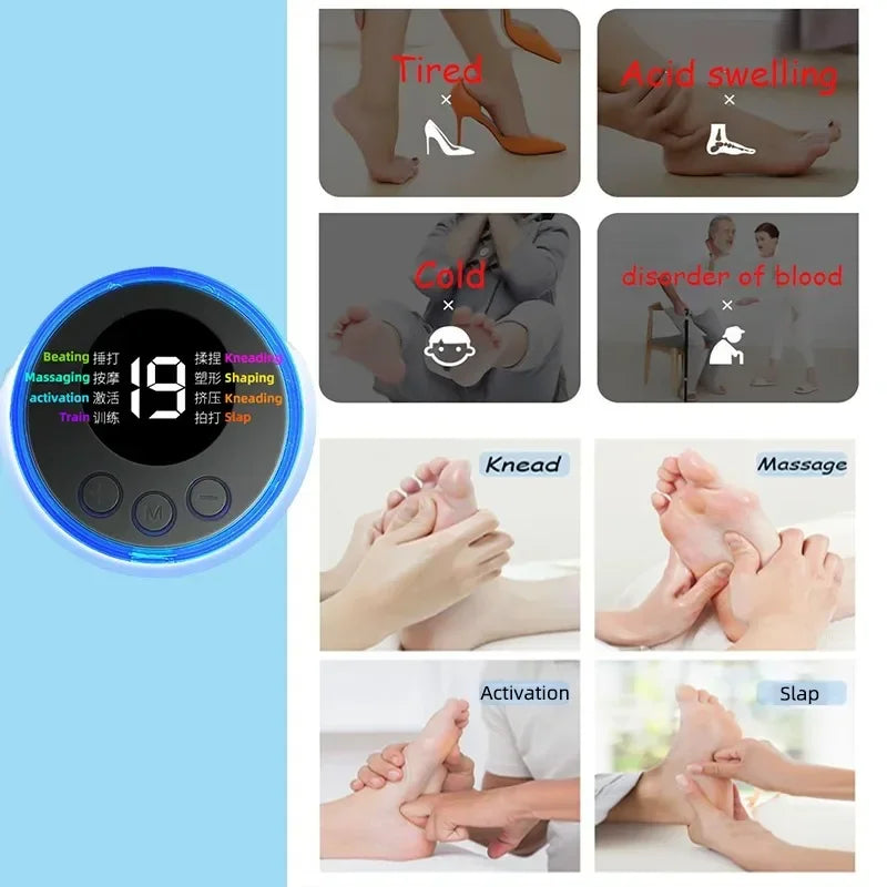 EMS Foot Massager Mat – Rechargeable Electric Foot Relaxation Pads for Muscle Relief & Stress Relief