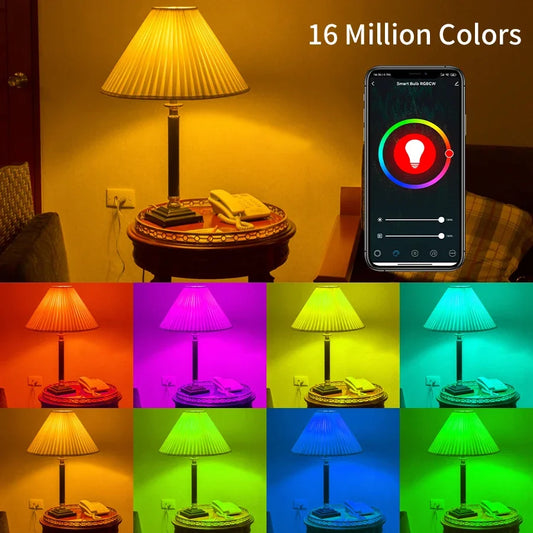 Smart RGB LED Light Bulb – App Controlled, Color-Changing & WiFi Compatible