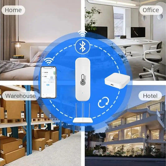 Smart Bluetooth Temperature & Humidity Sensor – Tuya App Compatible