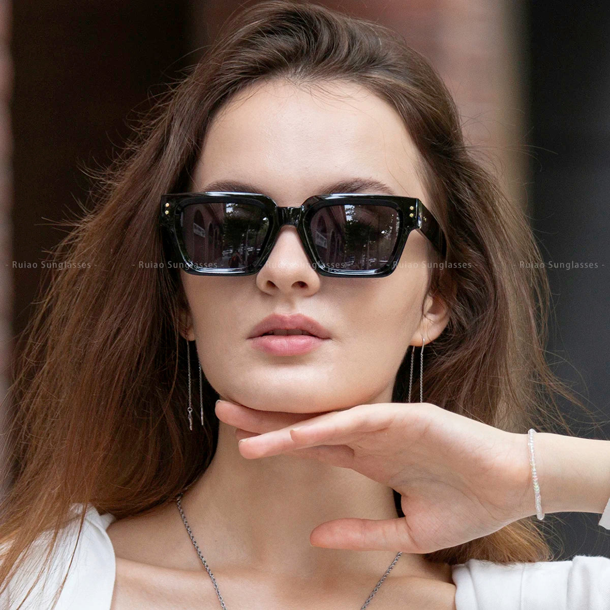 Ruiao 2025 Premium Designer Sunglasses – Unisex Luxury Square Shades