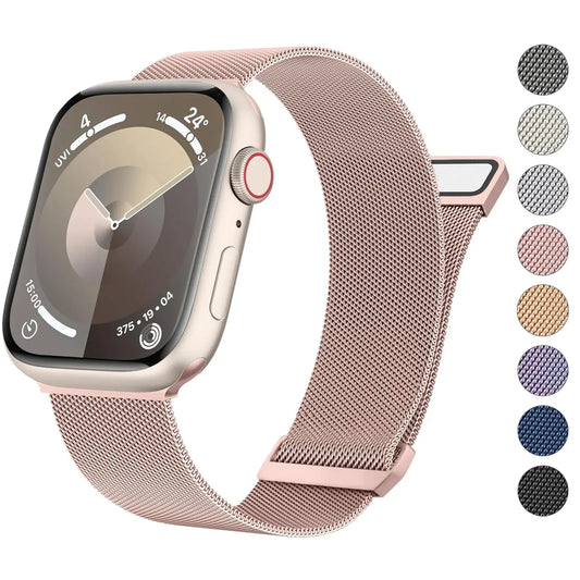 Milanese Loop for Apple Watch Band - Compatible with 38mm, 40mm, 41mm, 42mm, 44mm, 45mm, 49mm, Series 9, 8, 7, 6, SE, 5, 4, 3, Ultra 2 - Pride Bracelet
