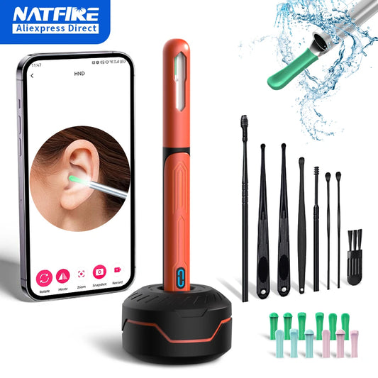 NK3 Pro HD Ear Cleaner with Camera – USB-C Charging Otoscope Wax Removal Tool Set