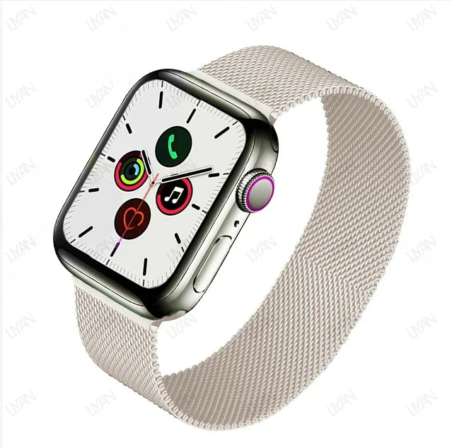 Milanese Loop for Apple Watch Band - Compatible with 38mm, 40mm, 41mm, 42mm, 44mm, 45mm, 49mm, Series 9, 8, 7, 6, SE, 5, 4, 3, Ultra 2 - Pride Bracelet