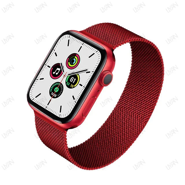 Milanese Loop for Apple Watch Band - Compatible with 38mm, 40mm, 41mm, 42mm, 44mm, 45mm, 49mm, Series 9, 8, 7, 6, SE, 5, 4, 3, Ultra 2 - Pride Bracelet