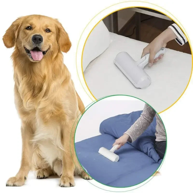 One-Hand Pet Hair Remover Roller – Self-Cleaning Lint Roller for Dogs & Cats