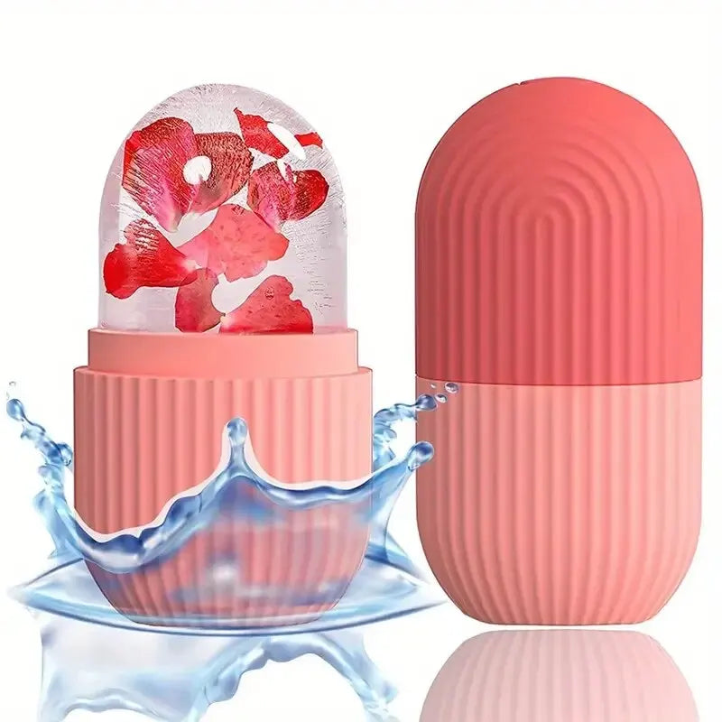 Silicone Ice Face Roller – Reusable Beauty Ice Ball for Contouring, Puffiness & Acne Relief