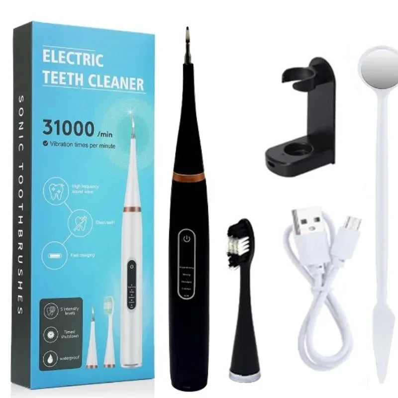 Sonic Electric Tooth Cleaner – Teeth Whitening & Tartar Remover Kit
