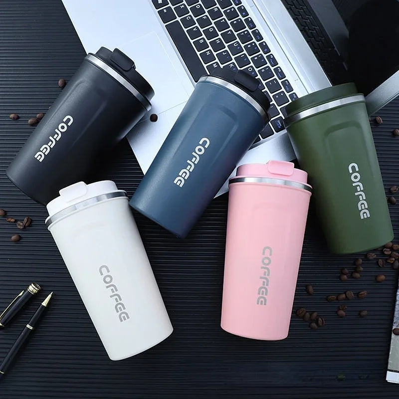 Smart Stainless Steel Coffee Tumbler with Temperature Display – 380ml / 510ml Thermos Travel Mug