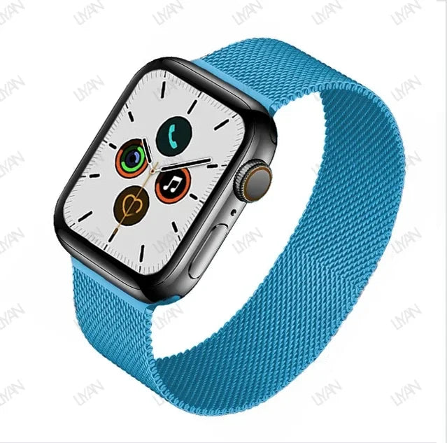 Milanese Loop for Apple Watch Band - Compatible with 38mm, 40mm, 41mm, 42mm, 44mm, 45mm, 49mm, Series 9, 8, 7, 6, SE, 5, 4, 3, Ultra 2 - Pride Bracelet
