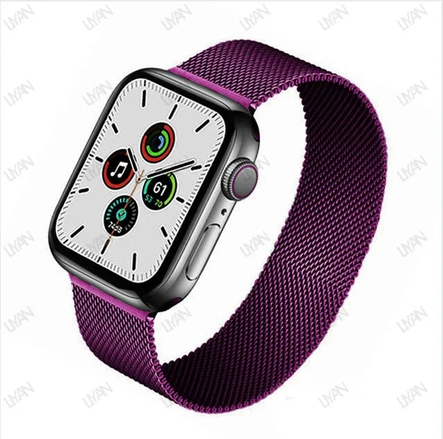 Milanese Loop for Apple Watch Band - Compatible with 38mm, 40mm, 41mm, 42mm, 44mm, 45mm, 49mm, Series 9, 8, 7, 6, SE, 5, 4, 3, Ultra 2 - Pride Bracelet