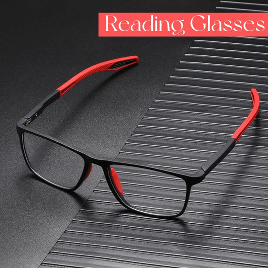 Ultra-Light Anti-Blue Light Reading Glasses for Men & Women – TR90 Sport Design, Up to +4.0 Diopters