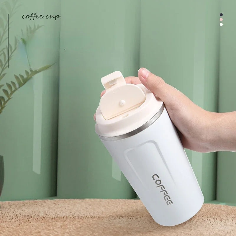 Smart Stainless Steel Coffee Tumbler with Temperature Display – 380ml / 510ml Thermos Travel Mug