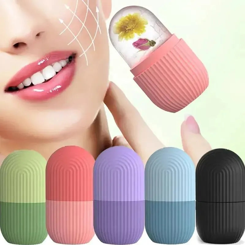 Silicone Ice Face Roller – Reusable Beauty Ice Ball for Contouring, Puffiness & Acne Relief