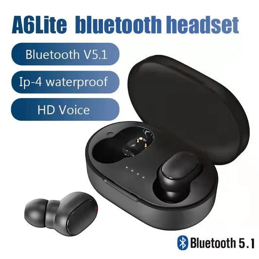 A6S TWS Bluetooth Wireless Earphones – Sport Stereo Headphones for Xiaomi, Huawei, iPhone – True Wireless Earbuds