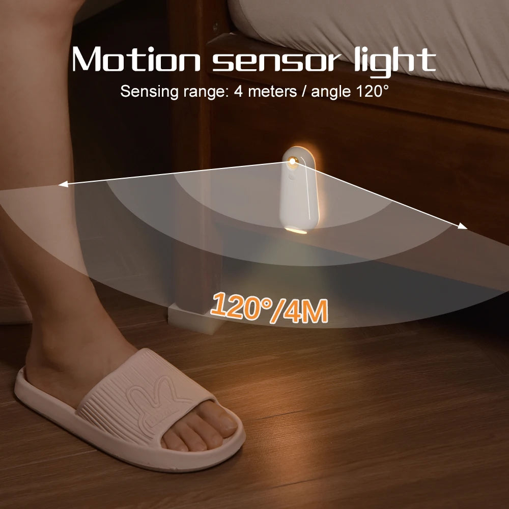Rechargeable LED Toilet Night Light – Motion Sensor & 7 Color Changing