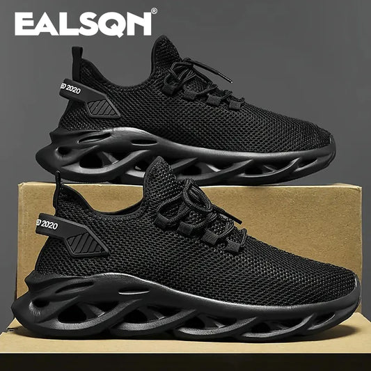 Men's Breathable Running Sneakers – Lightweight Mesh Jogging & Casual Sports Shoes with Shock Absorption