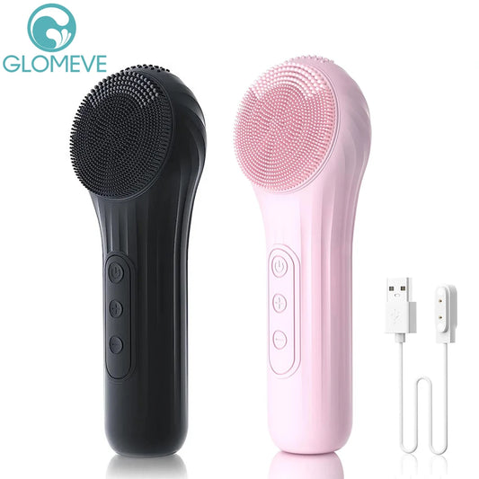 Sonic Waterproof Facial Cleansing Brush – Rechargeable Exfoliating Scrubber for Deep Clean & Skin Care Tool