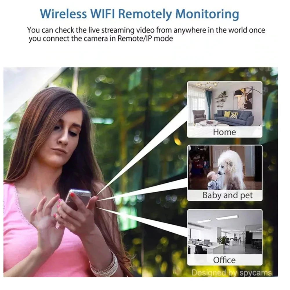 X5 Mini HD 1080P WiFi Camera – Compact Smart Security Cam with Loop Recording for Home & Outdoor Use