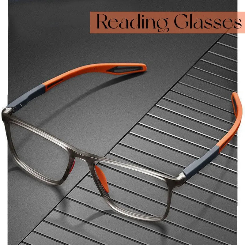 Ultra-Light Anti-Blue Light Reading Glasses for Men & Women – TR90 Sport Design, Up to +4.0 Diopters