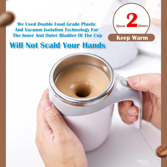 Self-Stirring Magnetic Coffee Mug – 12oz Auto-Mixing Cup for Home, Office & Travel