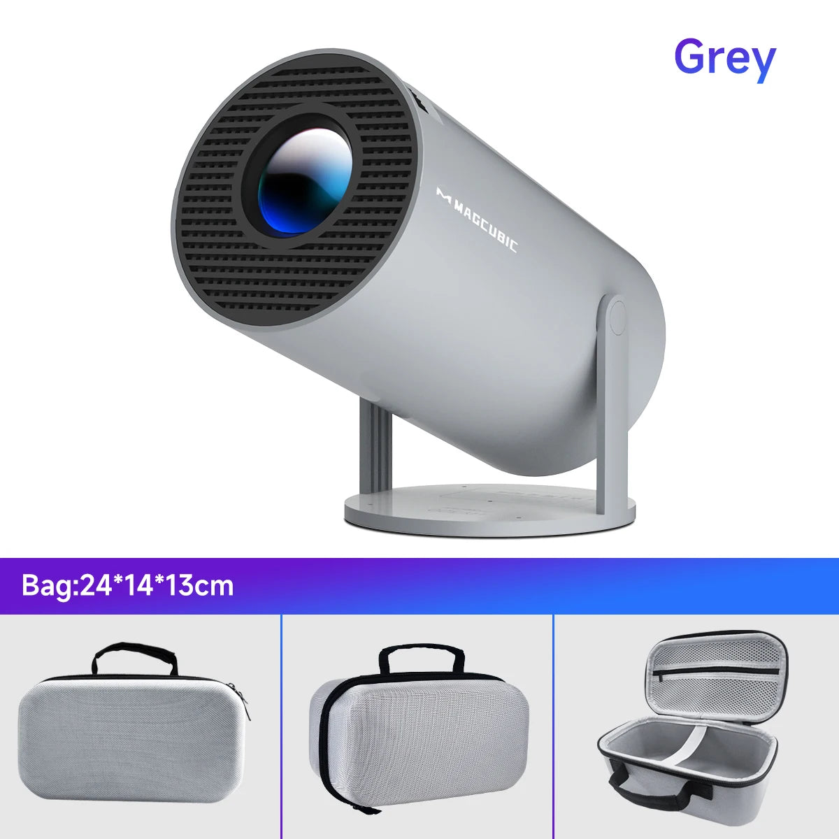 Magcubic HY300 Pro Smart Mini Projector – 4K Support, Android 11, Dual WiFi, 180° Rotation, Portable Home Cinema